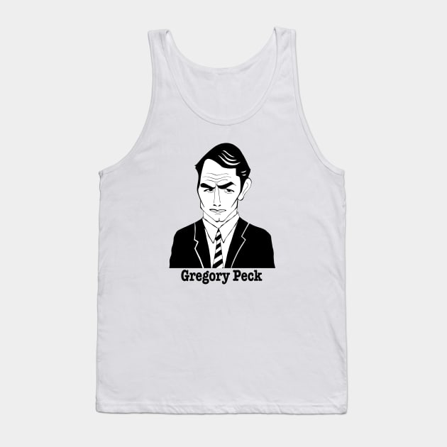 GREGORY PECK FAN ART!! Tank Top by cartoonistguy